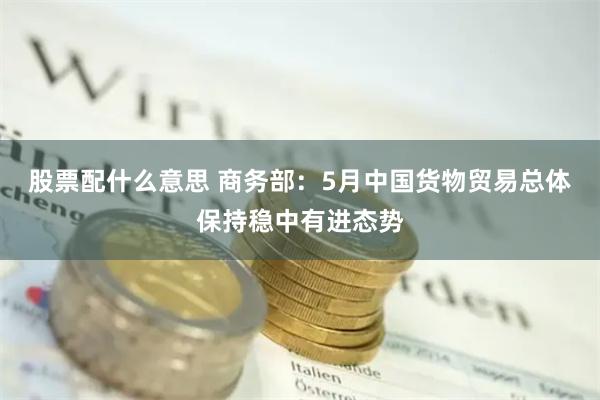 股票配什么意思 商务部：5月中国货物贸易总体保持稳中有进态势